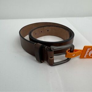 NWT Timberland Men's 38 Genuine Leather Dress Or Casual Belt - Brown